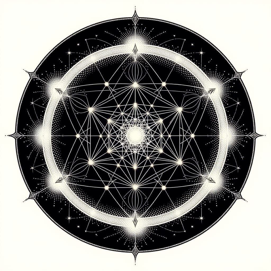 Sacred Geometry Tattoo Design: Metatron's Cube