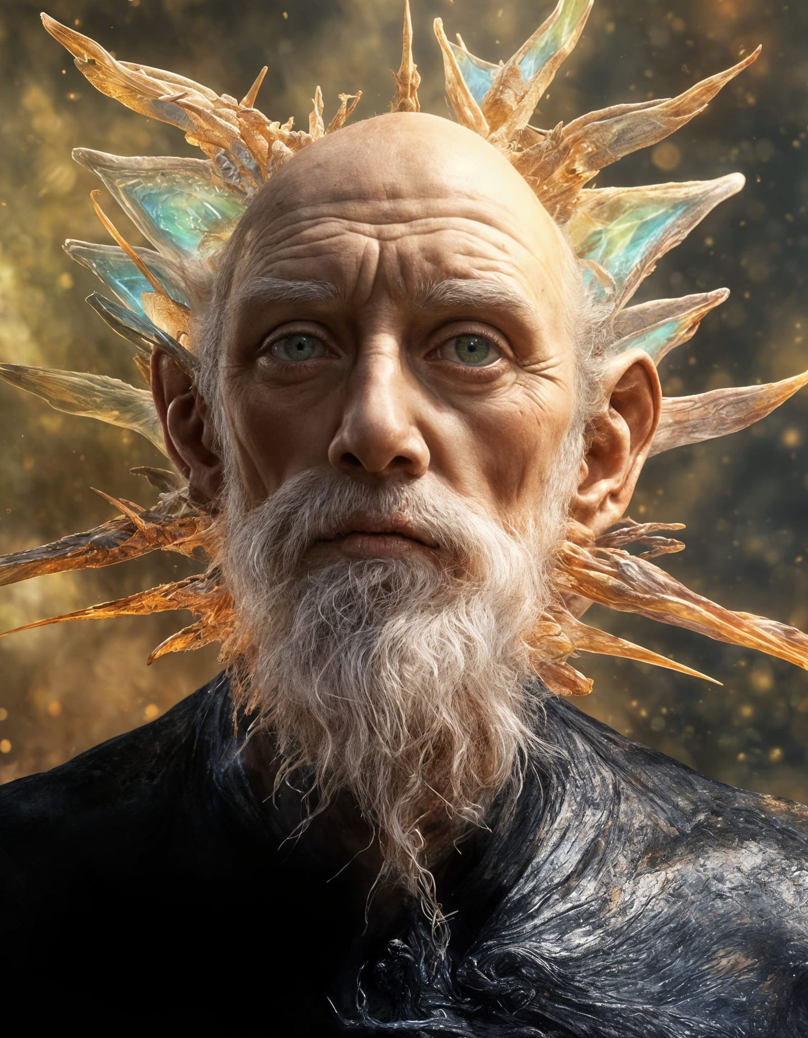 Exotic Creatures in a Hyperrealist Painting