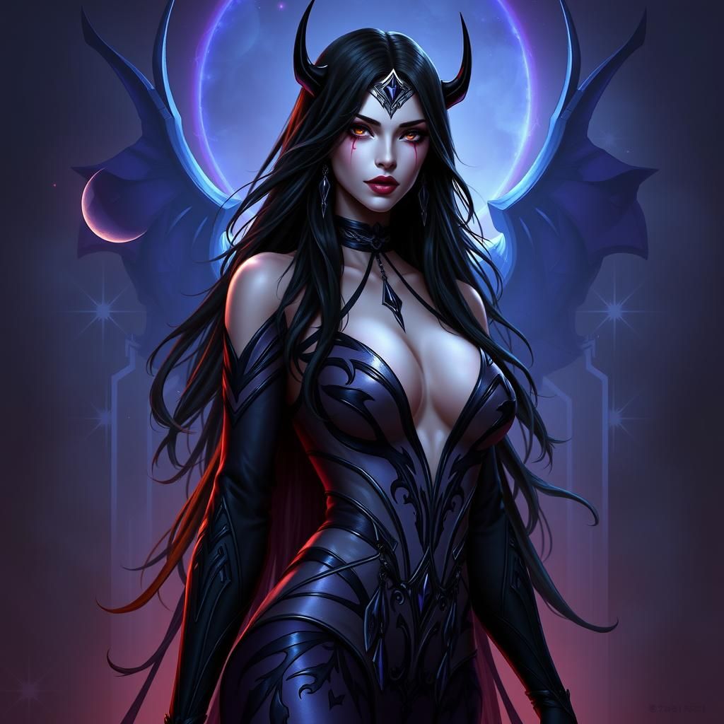 Majestic Necromancer in Gothic Style