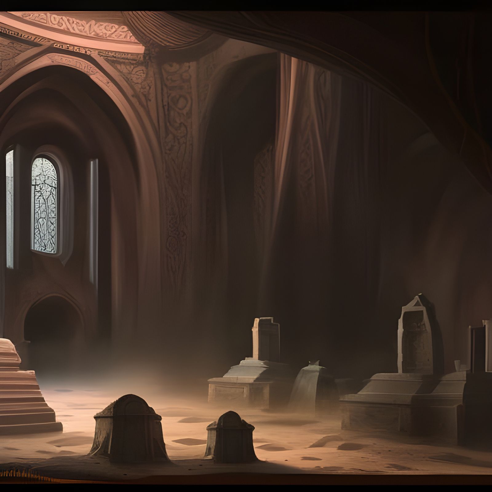 Ancient Mystical Temple Revealed in Deep Fantasy Art