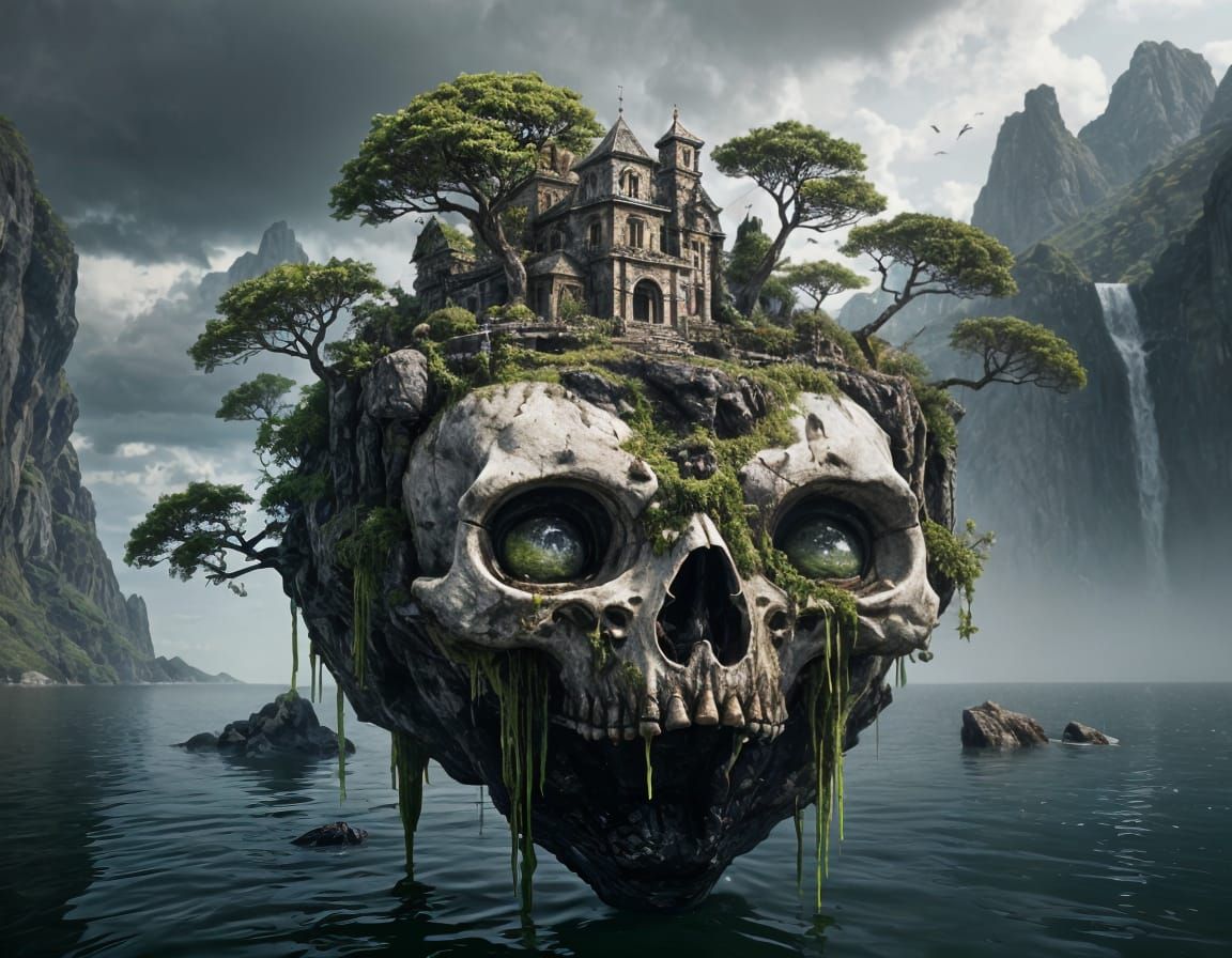 Fantastical Island of Skulls Emerges from the Mists