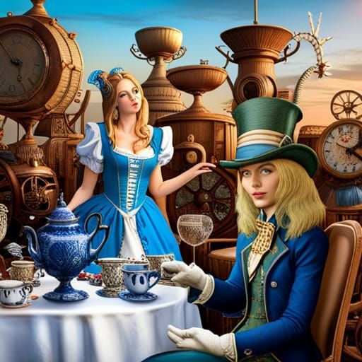 Alice in Wonderland Steampunk Tea Party