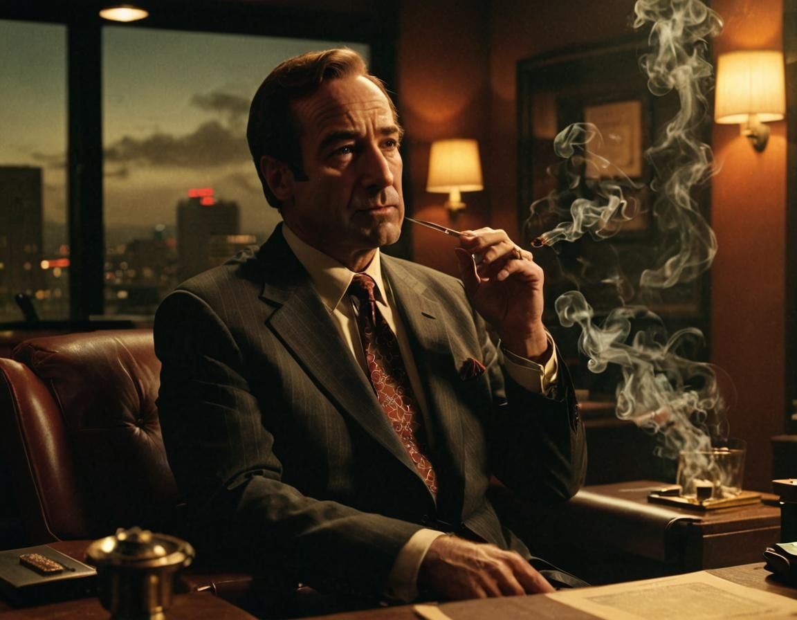 Saul Goodman in Film Noir Style