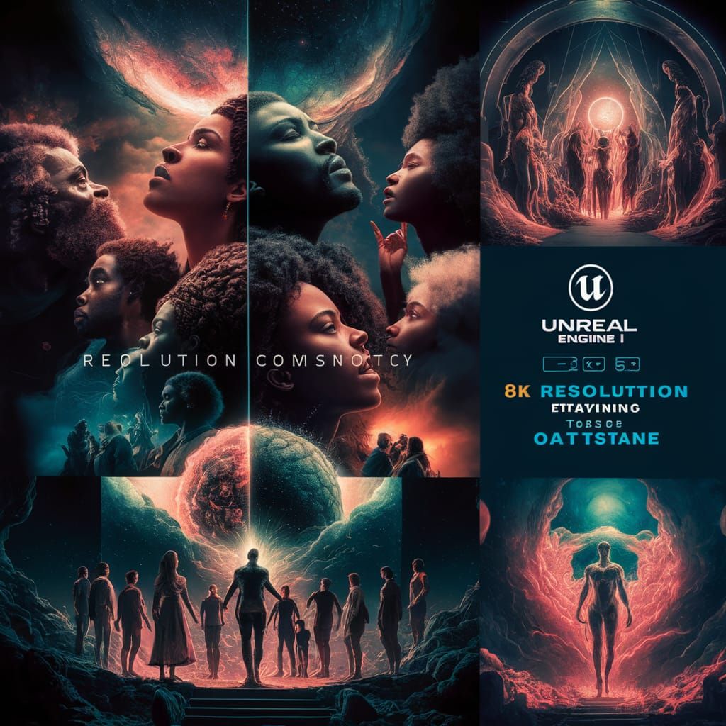 Visionary Movie Poster: Humans Evolving to Transcendence