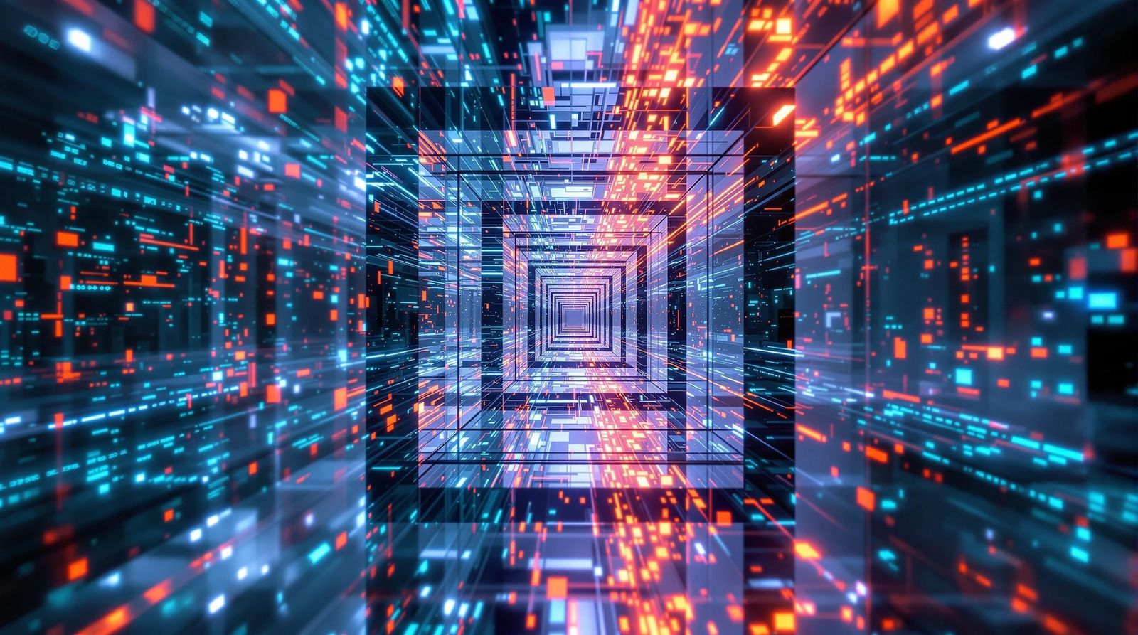 Infinity Mirrors in a Tesseract, Inspired by Nihei's Archite...