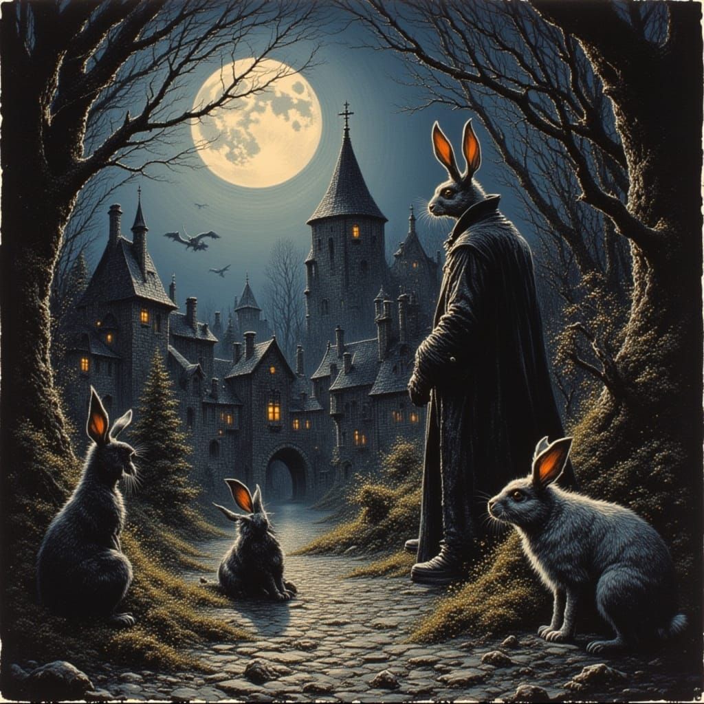 night of the killer rabbits<lora:Pulp Cover Art:1.0>