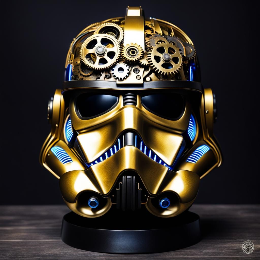 Steampunk Star Wars Helmet in Cyberpunk Style