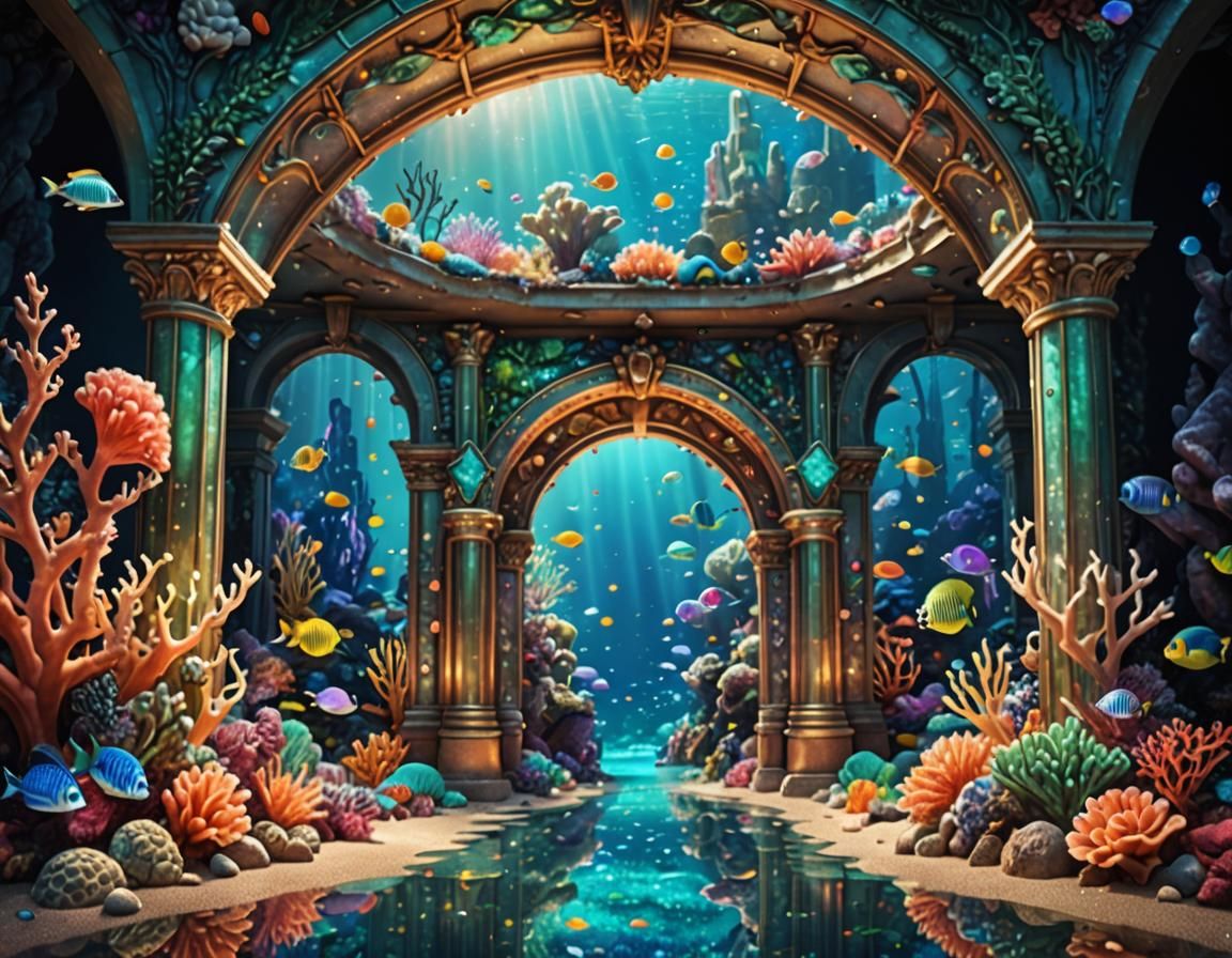 Iridescent Archway to Sparkling Atlantis