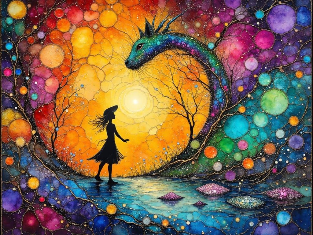 Magical Gelleon Ship in Surreal Dreamscape