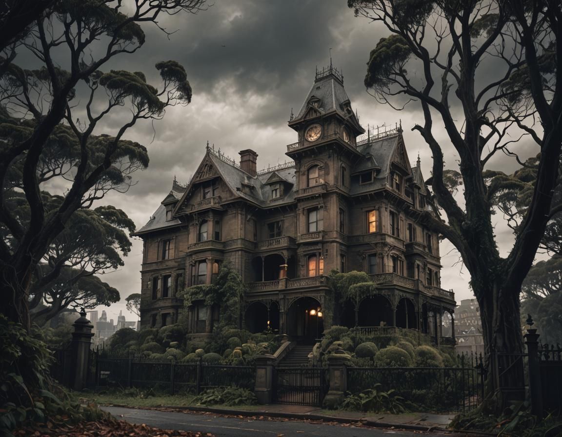 Eerie Gothic Mansion Beside Sydney Harbour Bridge