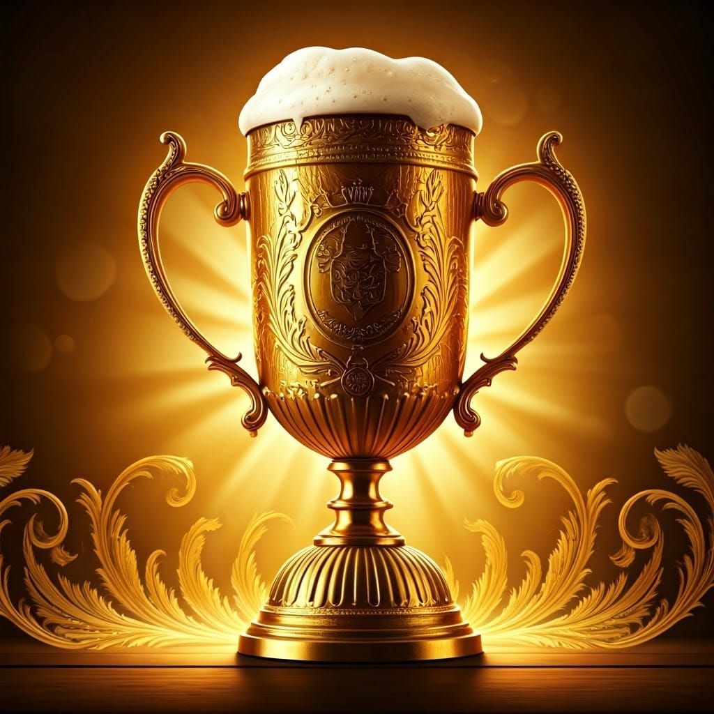 Oktoberfest Golden Beer Stein