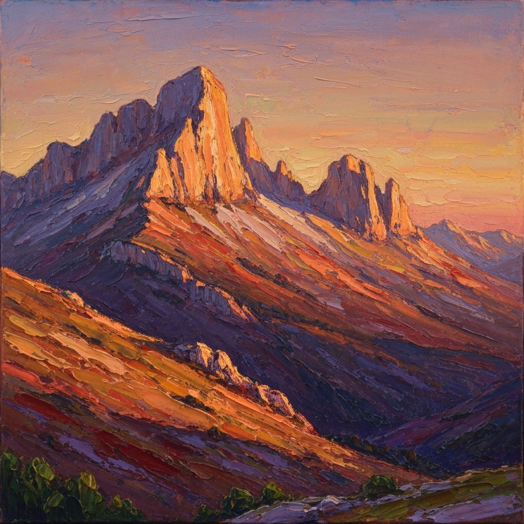 Massif Central in the evening