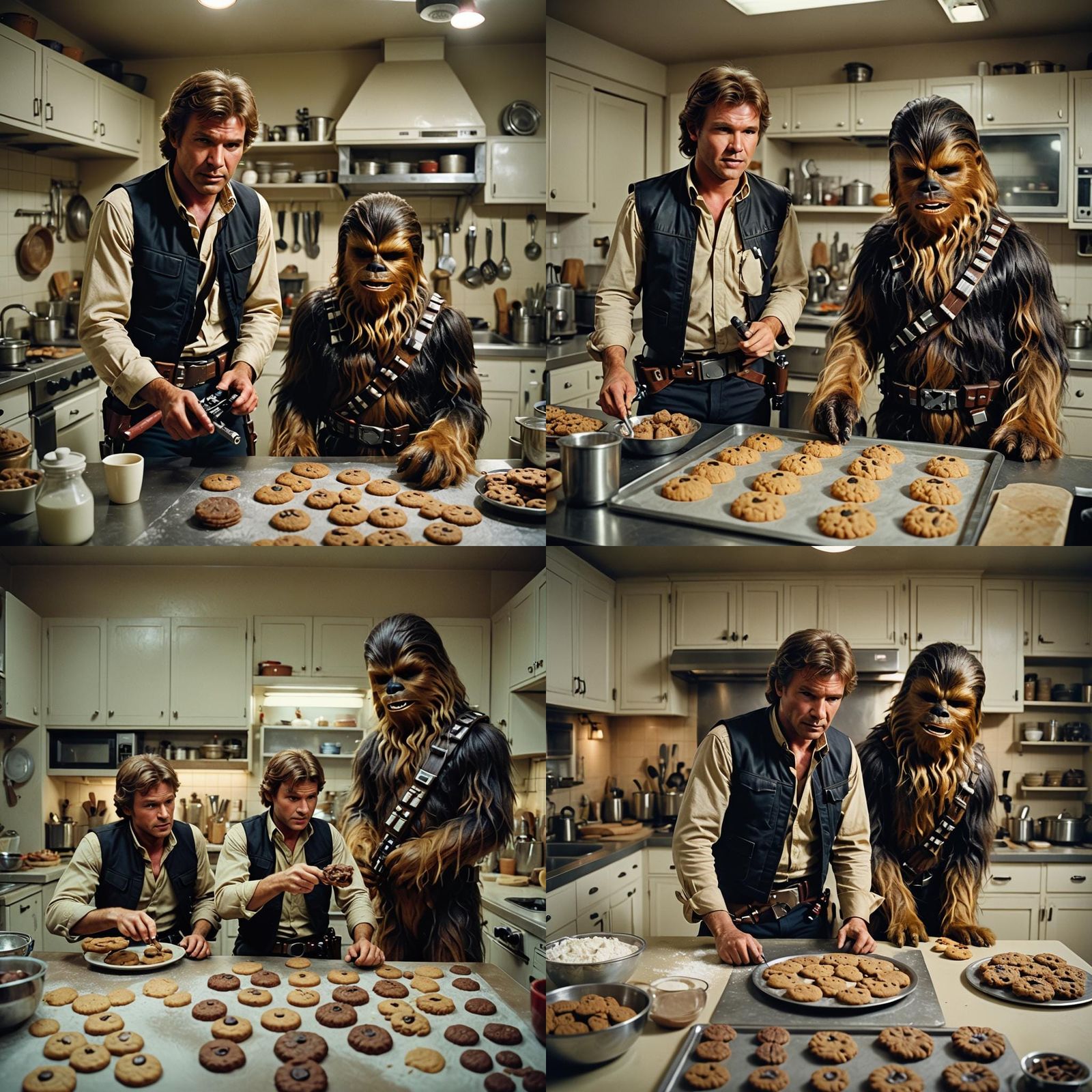 Han Solo and Chewbacca Baking Cookies