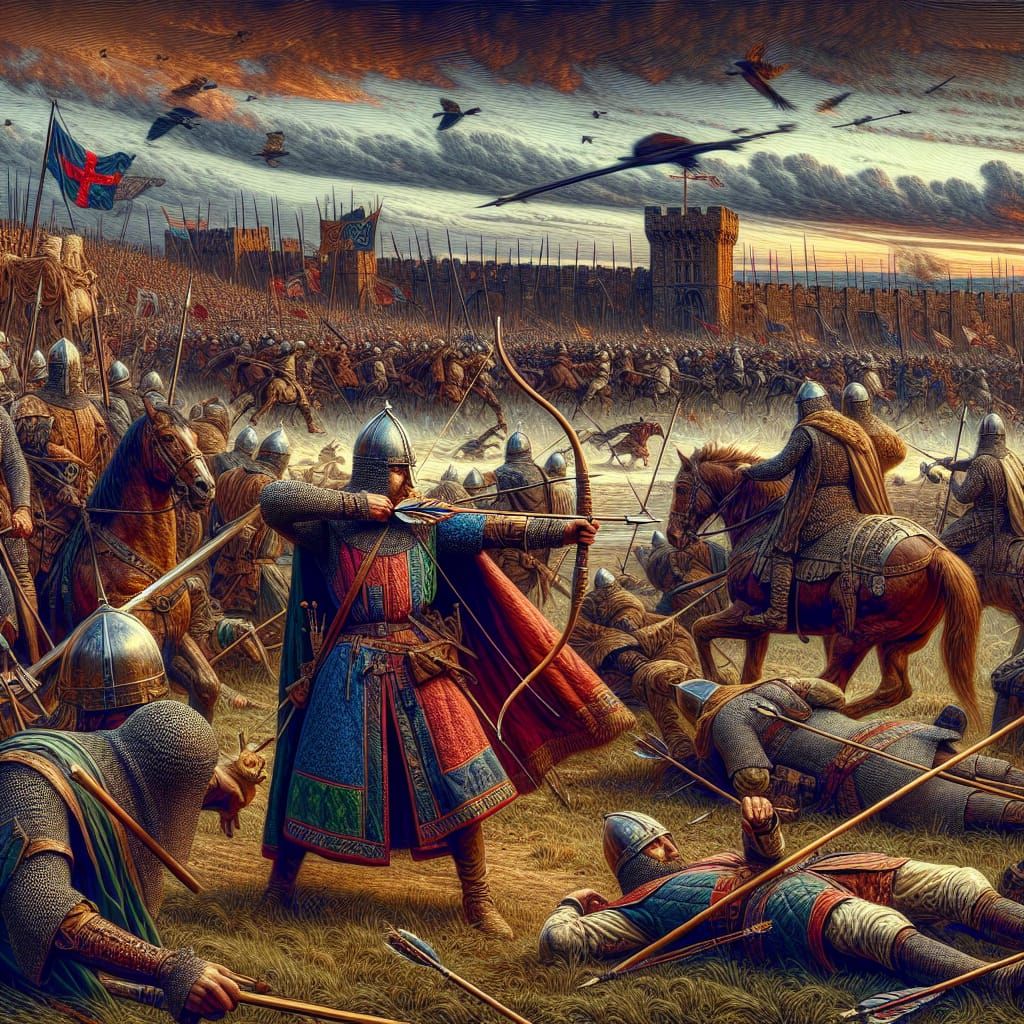Battle of Hastings: English Longbowmen Masterpiece
