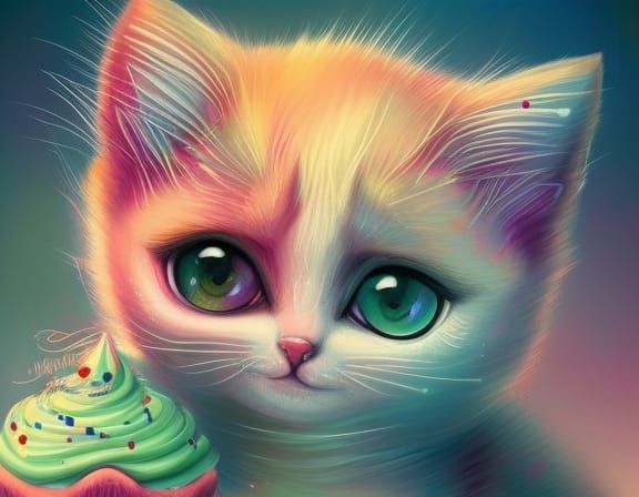Kitty Cupcake: Adorable Fantasycore Portrait