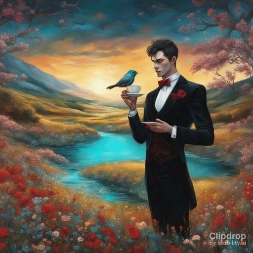 AI Portrait of Young Man Named Alfred