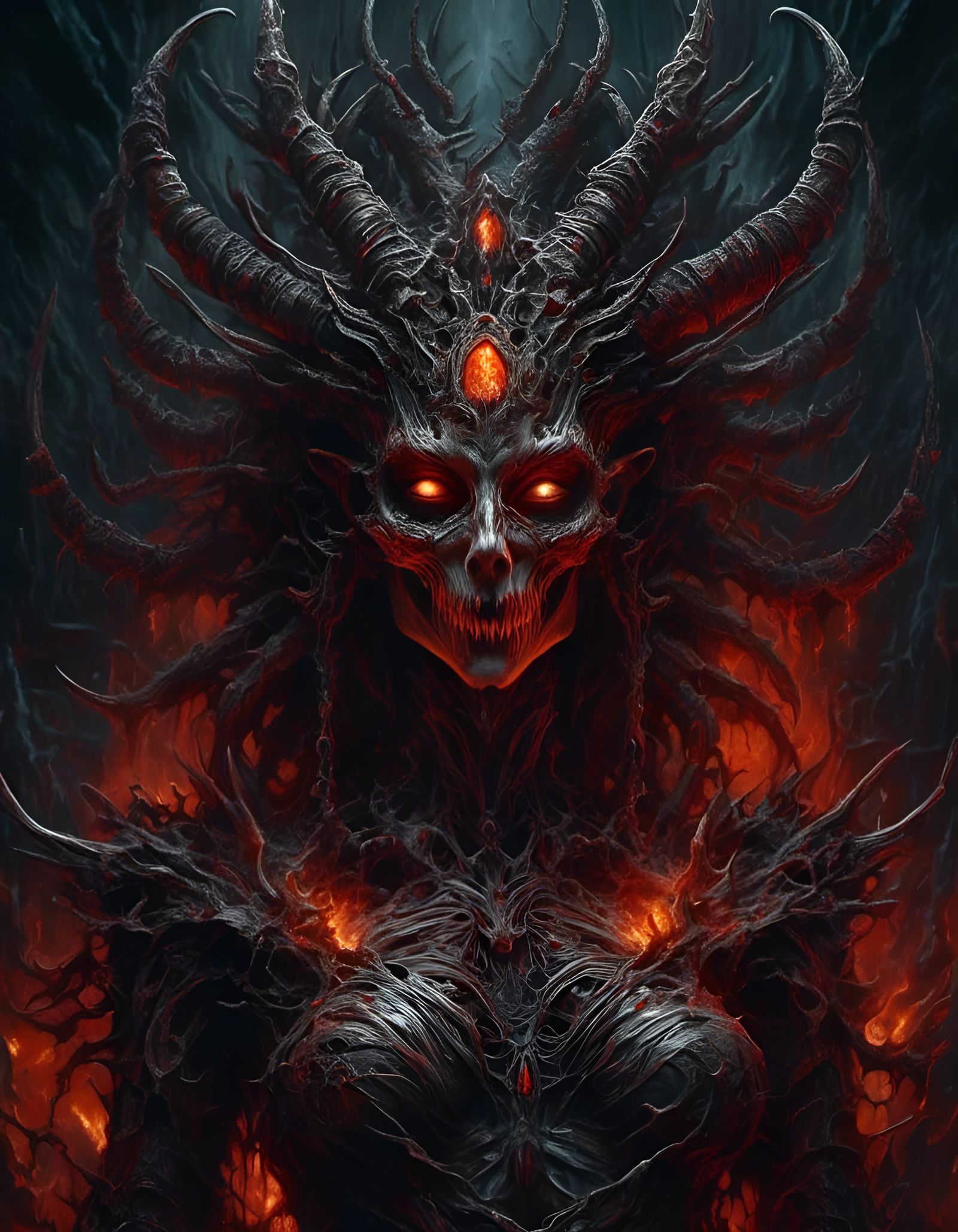 Goddess of Fire: Scary Sensual Horror Art