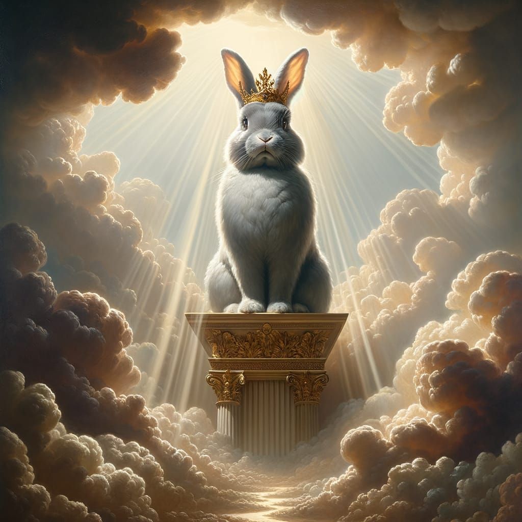 Majestic Easter Deity Radiates Divine Light