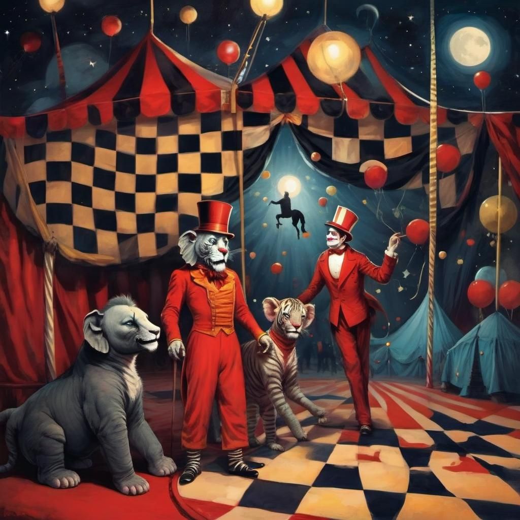 Enchanting Night Circus AI Art