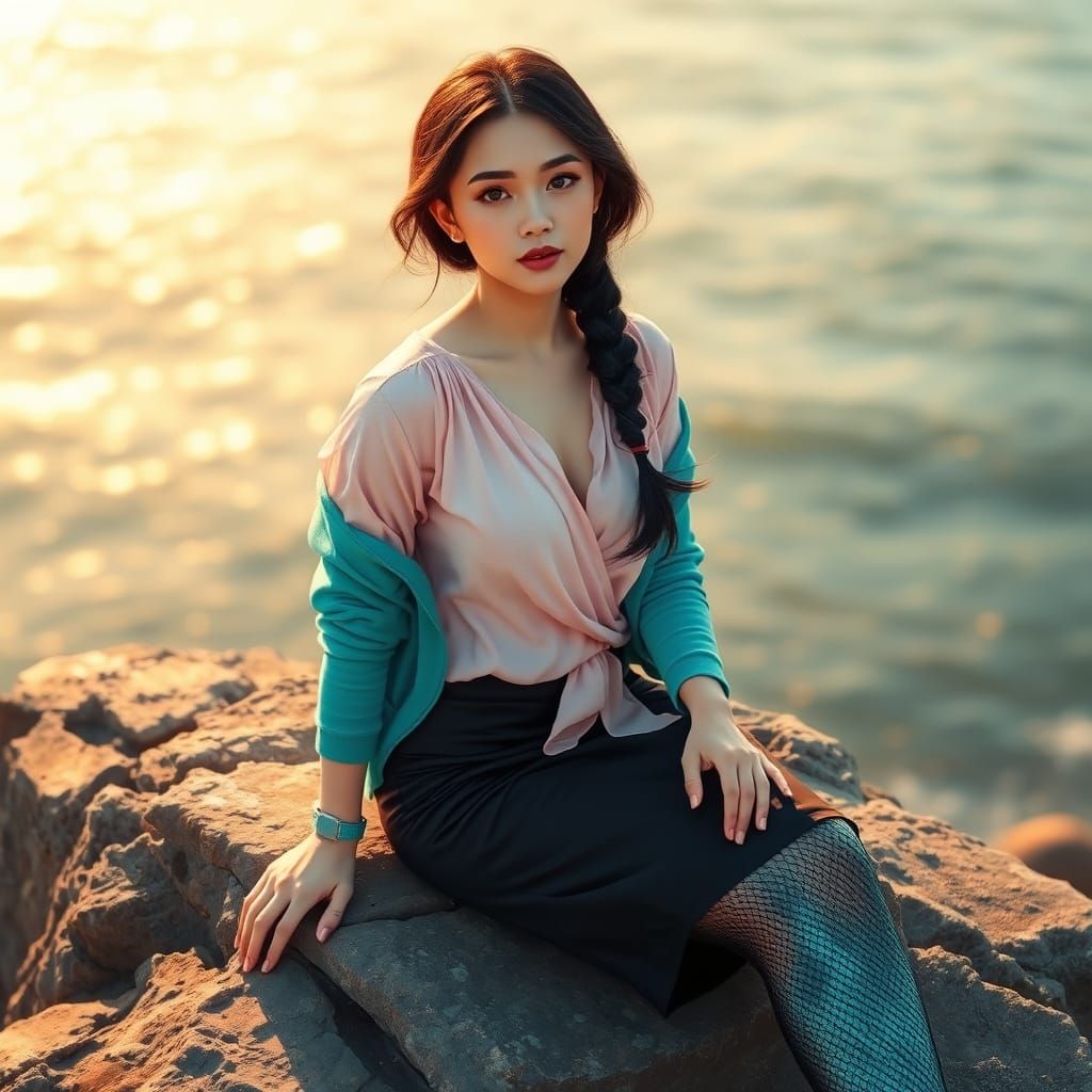 Mystical Mermaid Spy in Oceanic Splendor