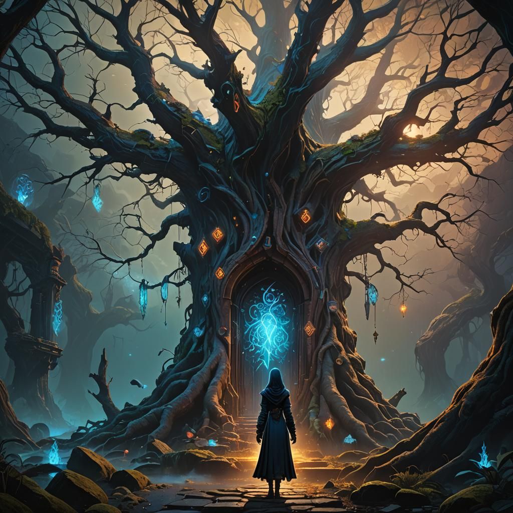 Mystical Sorceress Guardian: Fantasy Concept Art