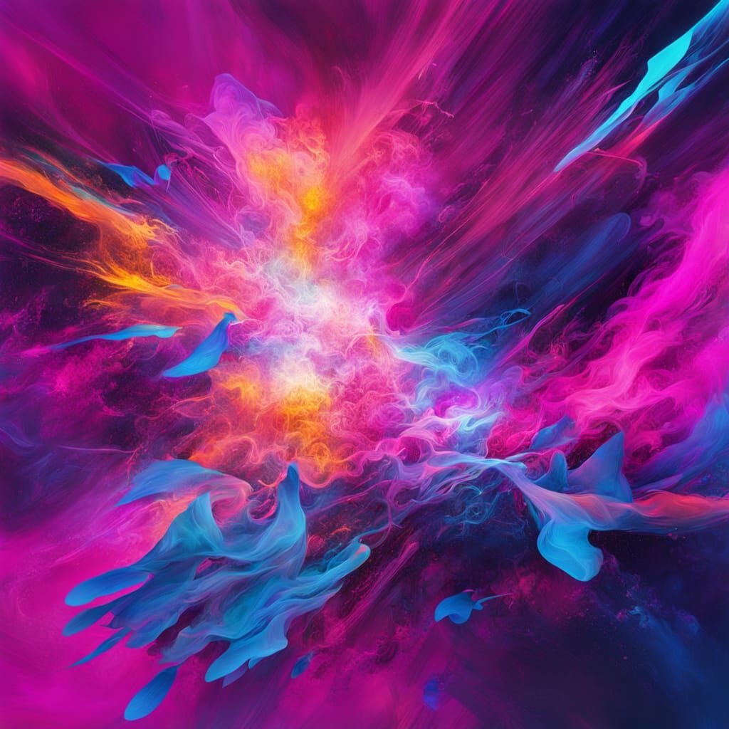 Cosmic Energy Transformation in Abstract Expressionism