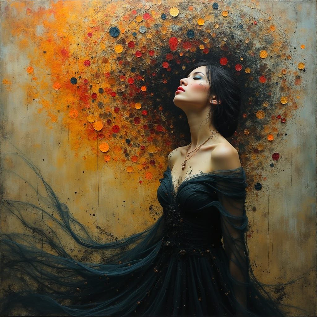 Galactic Goddess in Cosmic Dance