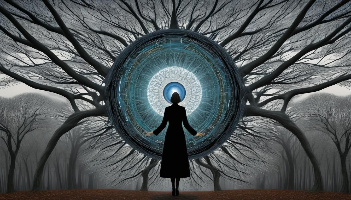 Surreal Infinite Consciousness with Fractal Tree Branches