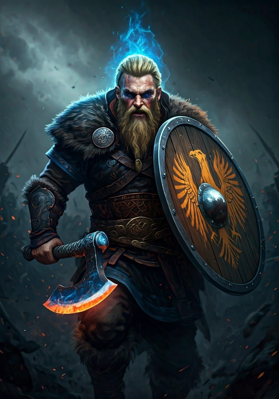 A Viking Ready For Battle