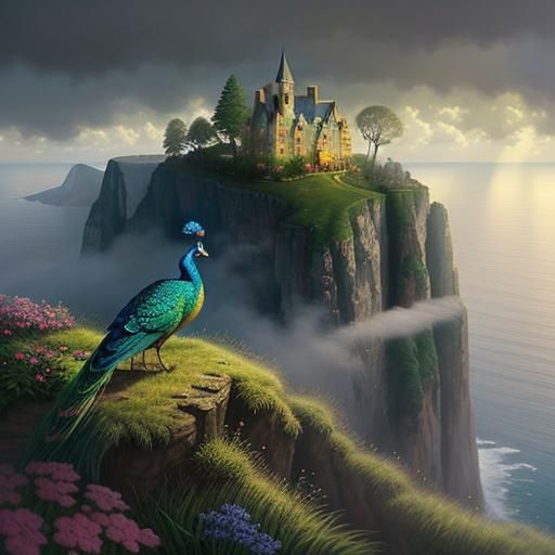 Mystical Peacock Prevents Ocean From Swallowing Cottages