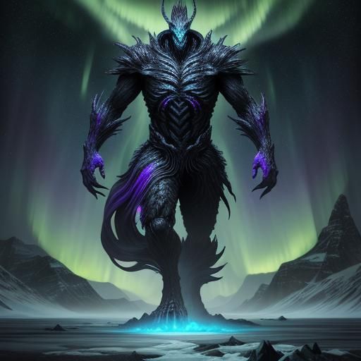 Antarctica as Colossal Monster in Digital Art