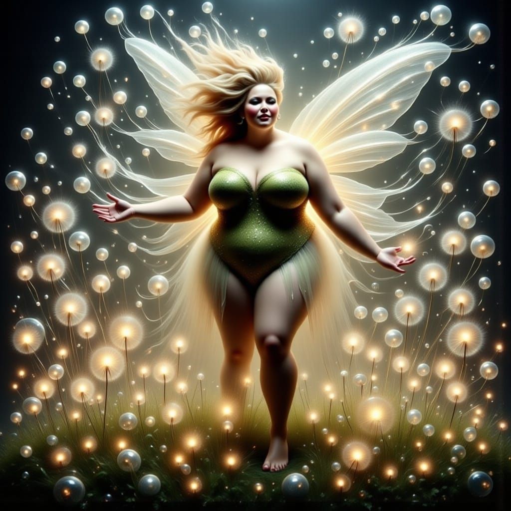 Tinkerbell, hyper photorealism SWA: 15mm on full frame photo...