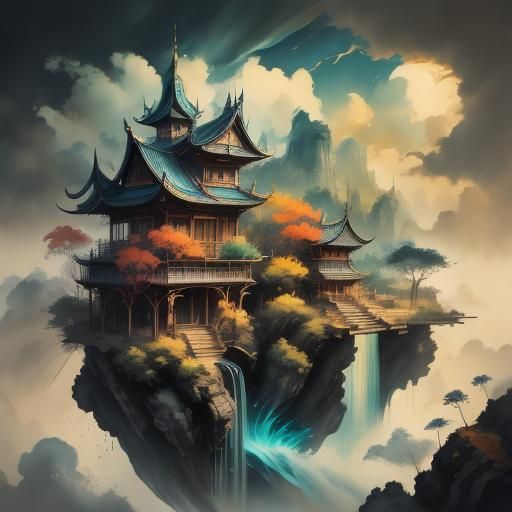 Fantastical Matte Painting with Intricate Details