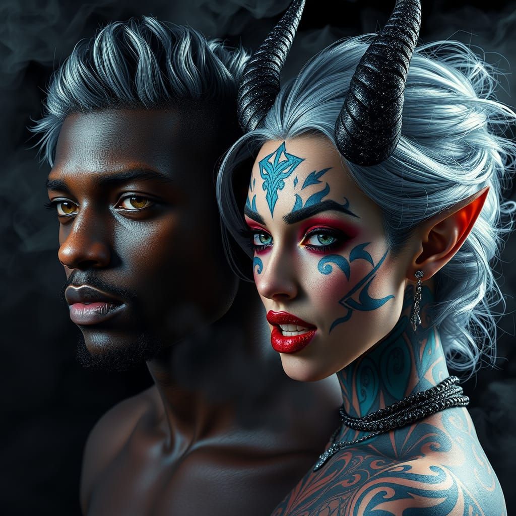 Glamorous Gothic Portraits of a Daring Couple