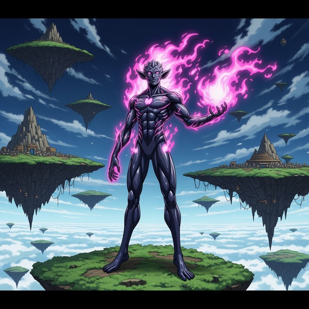 Stellestians: Cosmic Beings in Manga Style