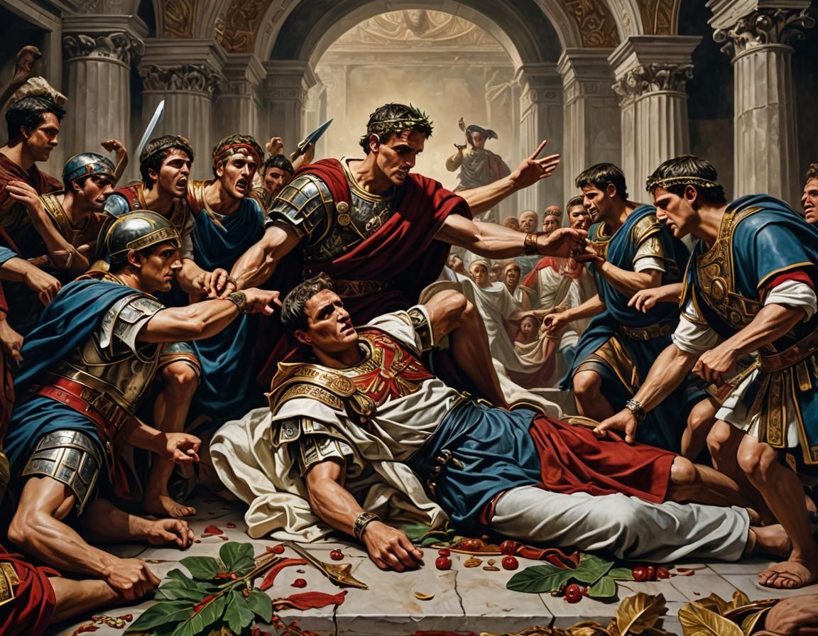 Death of Julius Caesar: Epic Cinematic Scene