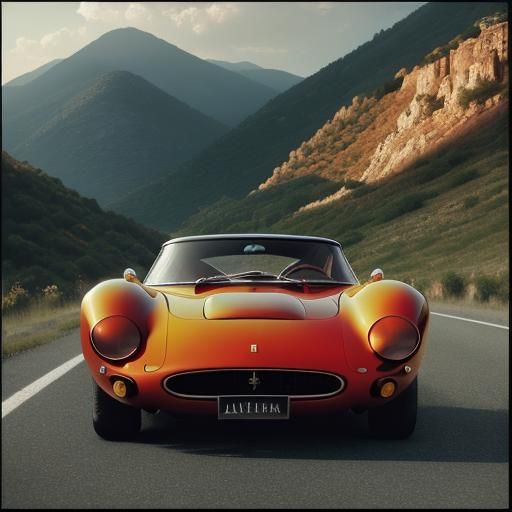 Ferrari 250 GTO Races Through Italian Landscape