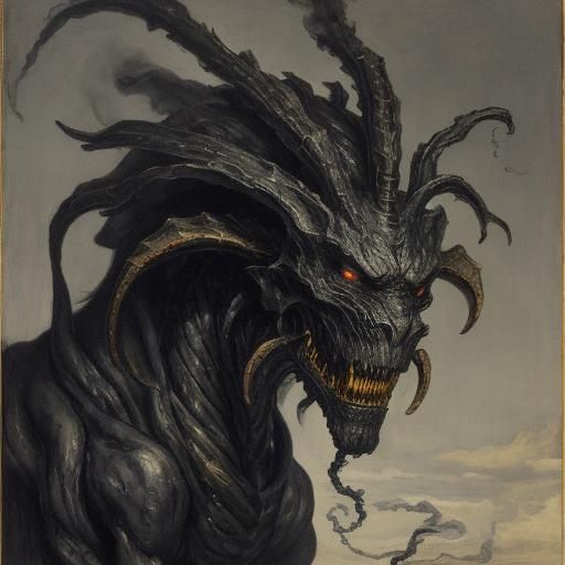 Smoky Beast in Expressionist Baroque Style