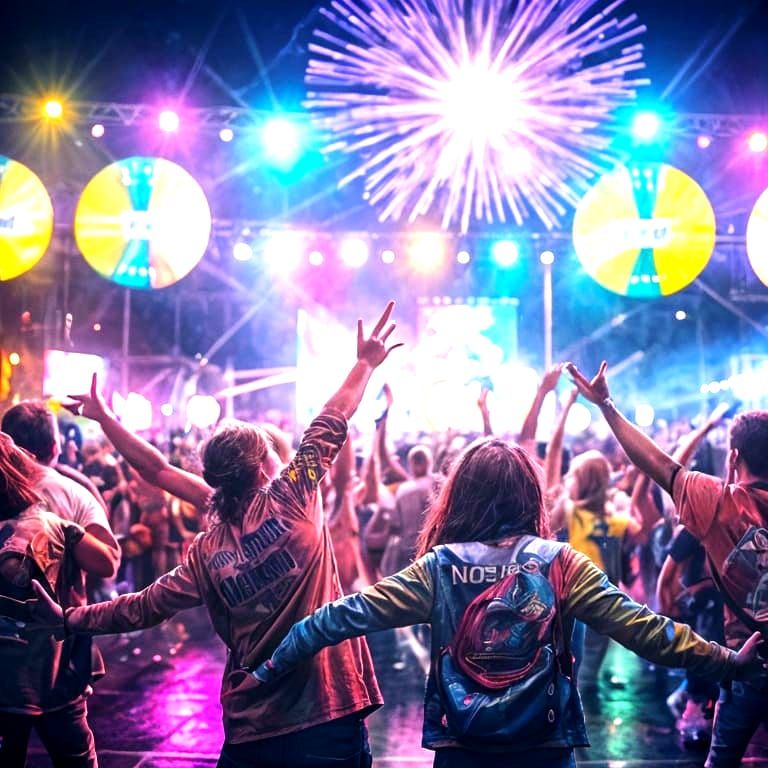 Joyful Summer Music Festival in Bokeh Style