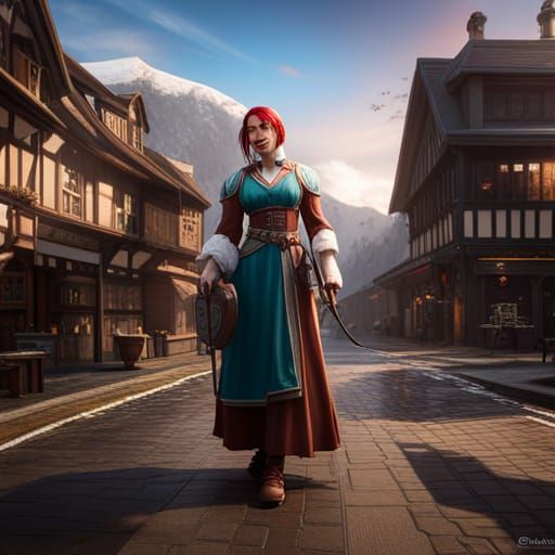 Grace The Human as Fantasy Concept Art