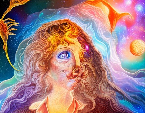 Salvador Dali's Lost Artwork: Holographic Cosmic Illustratio...