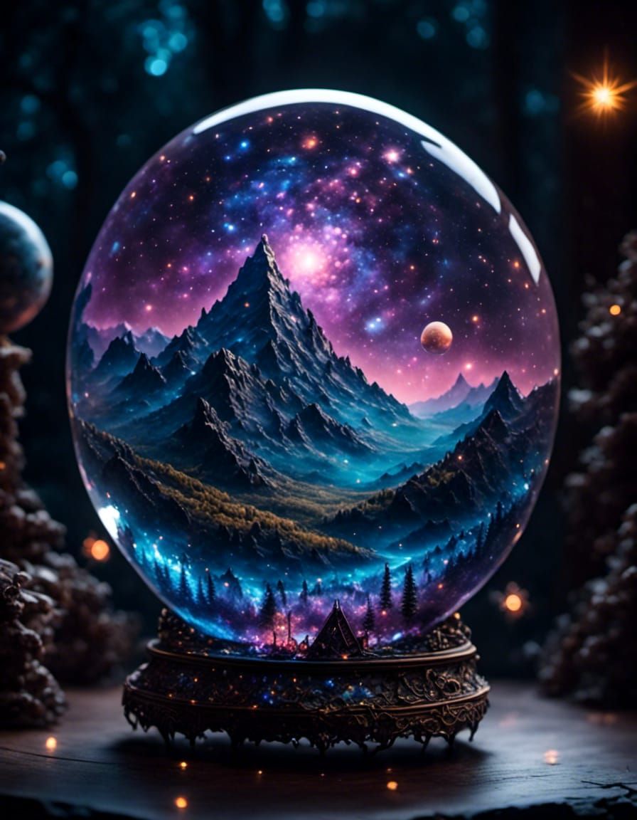 Glass Sphere Containing the Solar System