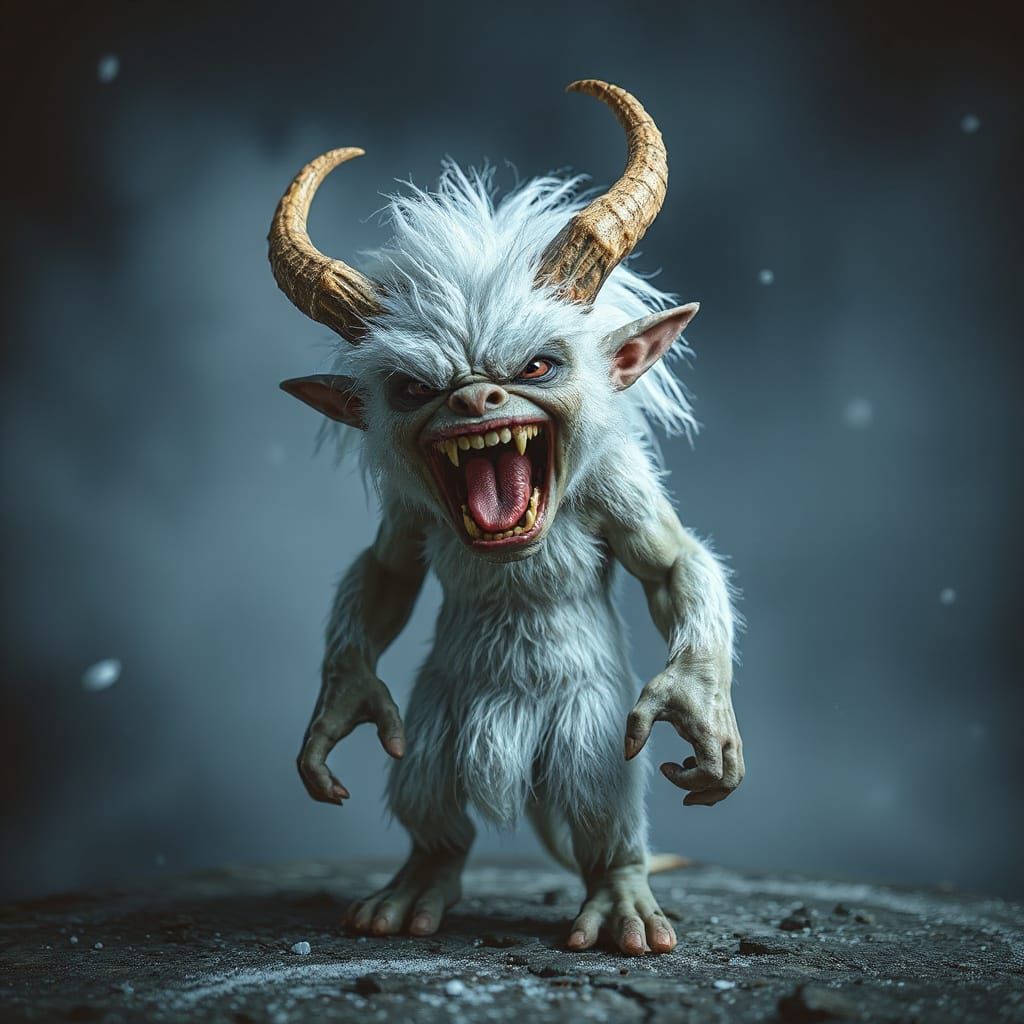 Troll-Like Creature Rages Against the Misty Backdrop