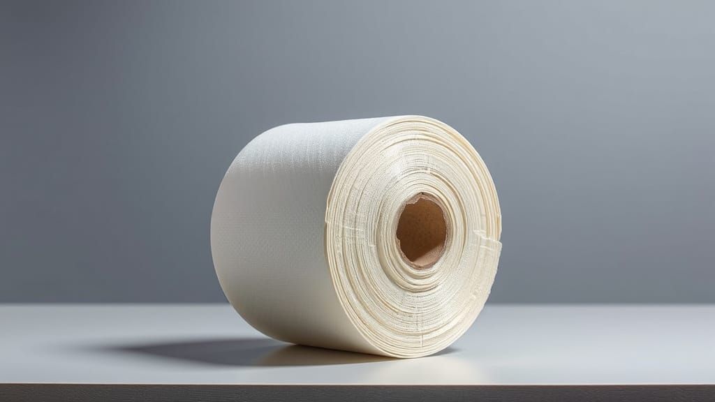 Photorealistic Toilet Paper Still Life in Neutral Tones