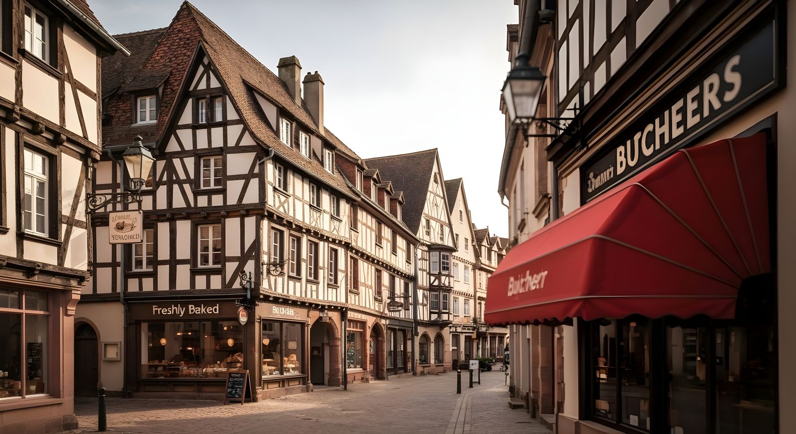 Charming Timbered Town with Bakery and Butchery