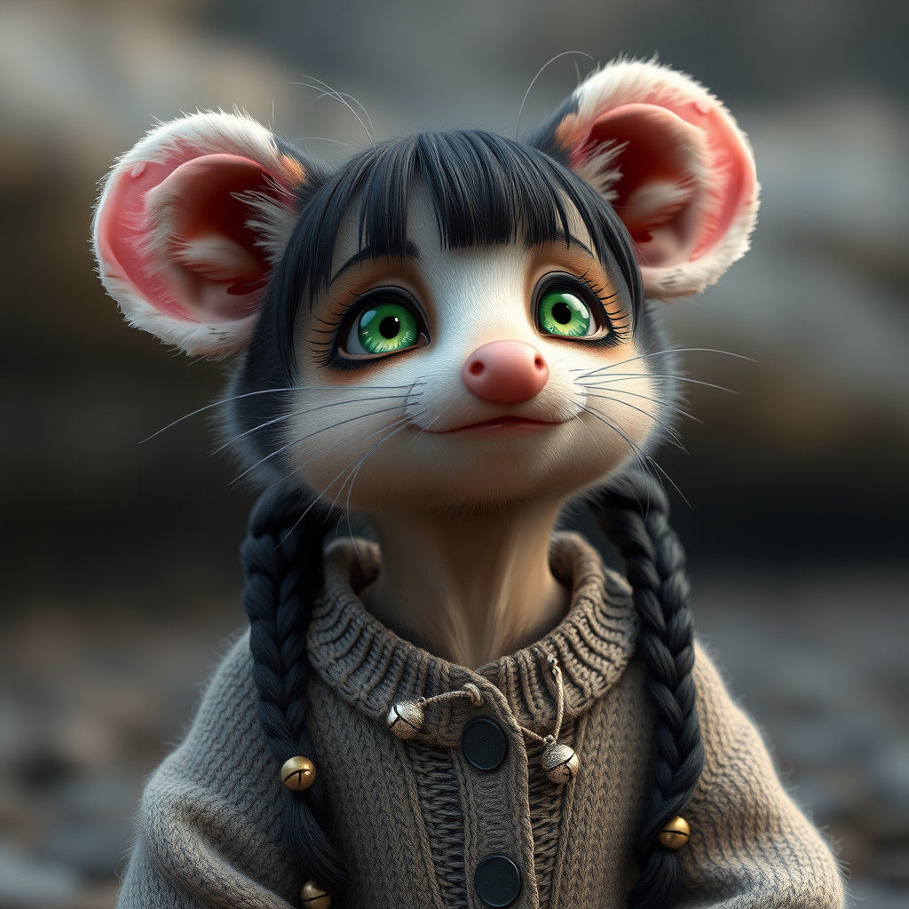 Beautiful possum girl