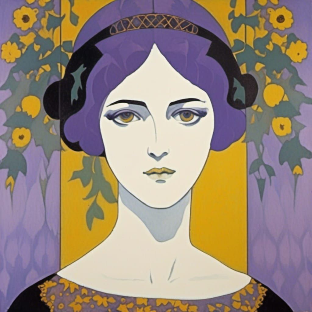 Gothic Princess Portrait in Renaissance Style