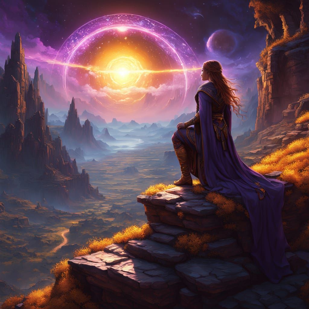 Sorceress Overlook: Digital Matte Painting in 8K