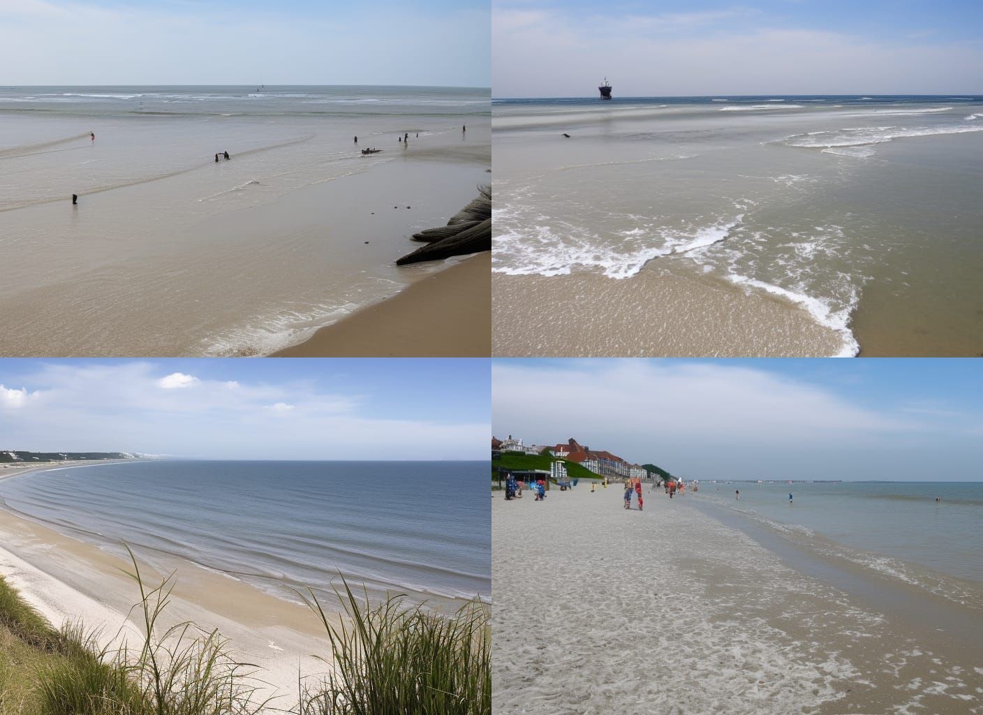 Picturesque Belgian Beach Scene