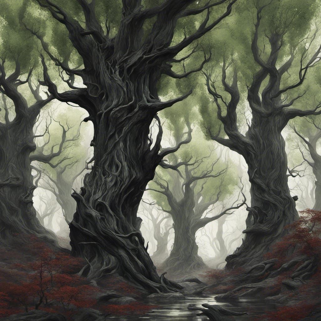 Eldritch Groves: A Fantastical Matte Painting